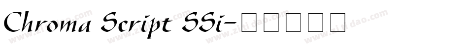 Chroma Script SSi字体转换
